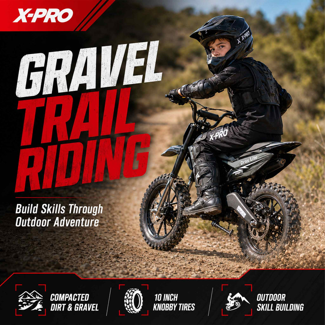 Free Shipping! X-PRO Drax Lite 1200W 48V Electric Dirt Bike with Adjustable Speed!
