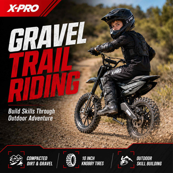 Free Shipping! X-PRO Drax Lite 1200W 48V Electric Dirt Bike with Adjustable Speed!