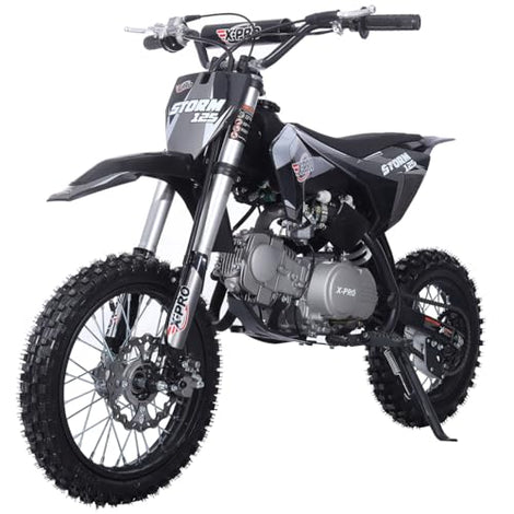 Free Shipping! X-PRO Strom 125cc Dirt Bike with 4-Speed Manual Transmission, Kick Start, Big 14