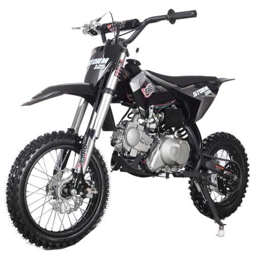 Free Shipping! X-PRO Storm 125cc Dirt Bike with Automatic Transmission, Electric Start, Big 14in/12in Tires!