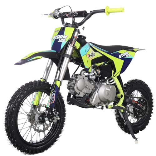 Free Shipping! X-PRO Storm 125cc Dirt Bike with Automatic Transmission, Electric Start, Big 14in/12in Tires!