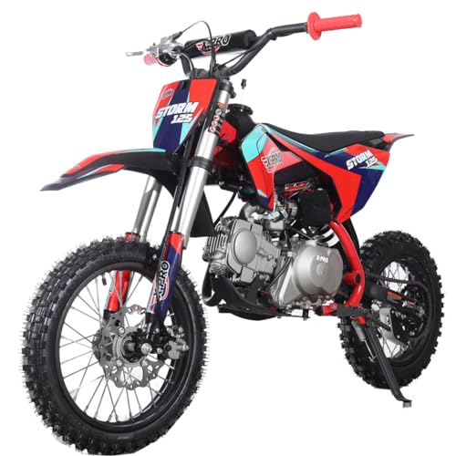 Free Shipping! X-PRO Storm 125cc Dirt Bike with Automatic Transmission, Electric Start, Big 14in/12in Tires!
