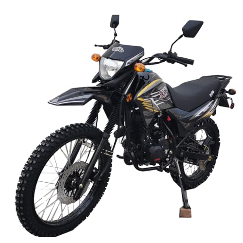 Free Shipping! X-PRO RXE 250 Dual Sports Enduro Dirt Bike with 5-Speed Manual Transmission! Electric/Kick Start, 21in/18in Wheels!