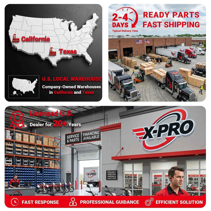 Free Shipping! X-PRO Saipan 200 EFI Electronic Fuel Injection Scooter with CVT Transmission, 14" Alloy Wheels, LED Headlights!