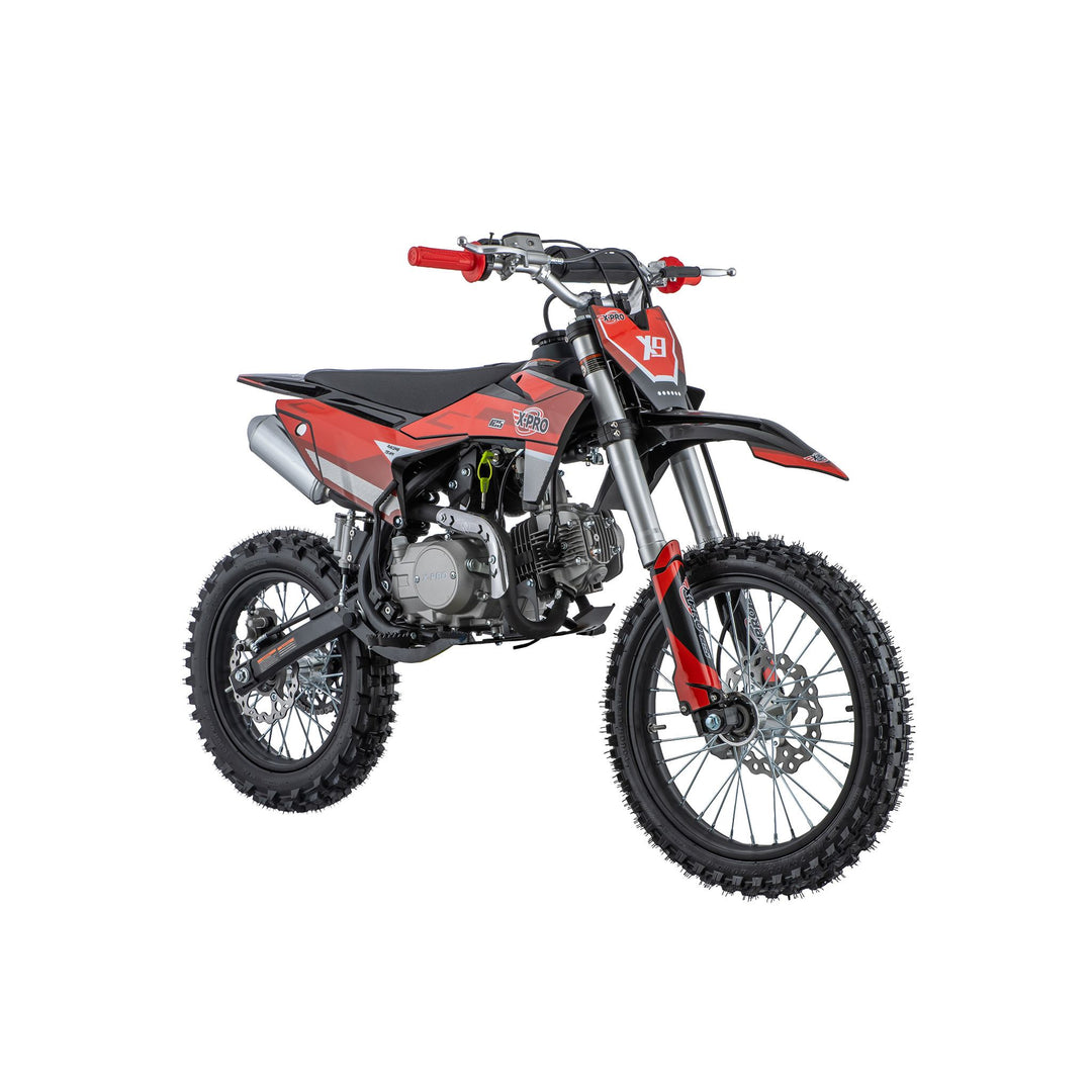 Free Shipping! X-PRO X9 125cc Dirt Bike with 4-Speed Manual Transmission, Kick Start, Big 17in/14in Tires! Zongshen Brand Engine!
