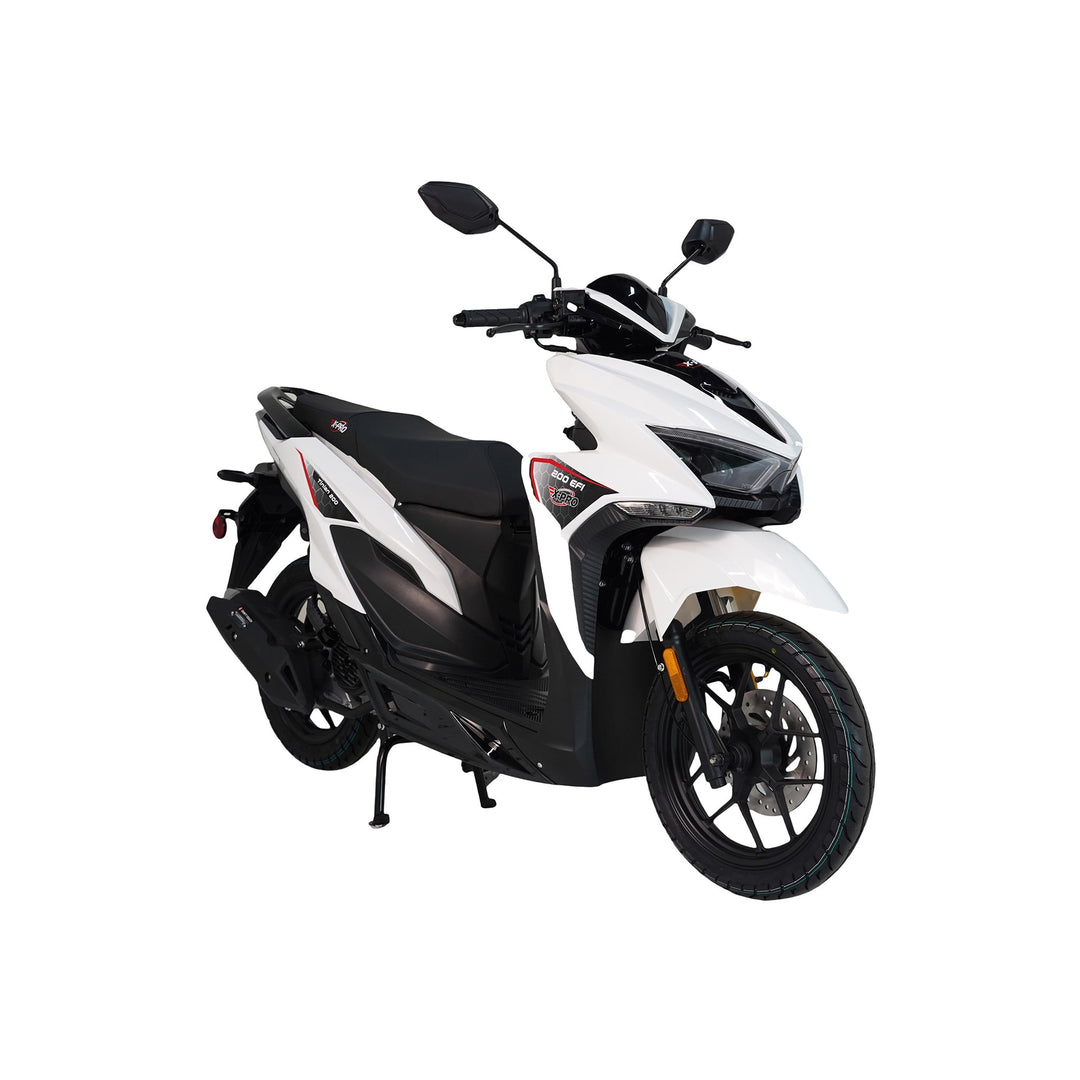 Free Shipping! X-PRO Tinian 200 EFI Electronic Fuel Injection Scooter with CVT Transmission, 14" Alloy Wheels, LED Headlights!