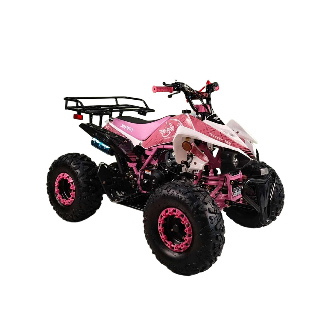 Free shipping! X-PRO Thunder 125cc ATV with Automatic Transmission w/Reverse, LED Headlights, Big 19in/18in Tires!