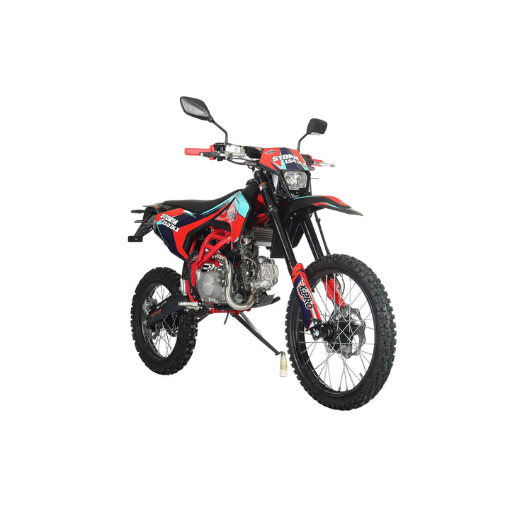 Free Shipping! X-PRO Storm DLX 150 Dirt Bike with All Lights, 4-Speed Manual Transmission, Electric/Kick Start, Big 19in/16in Tires!