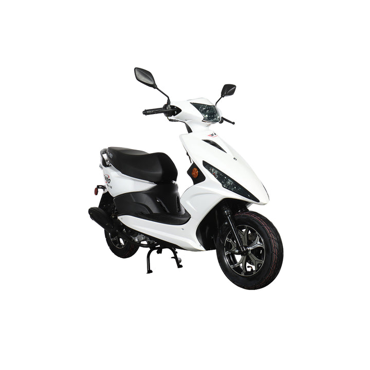 Free Shipping! X-PRO Bali 50cc Moped Scooter with 10" Wheels! Electric/Kick Start! Large LED Headlights!