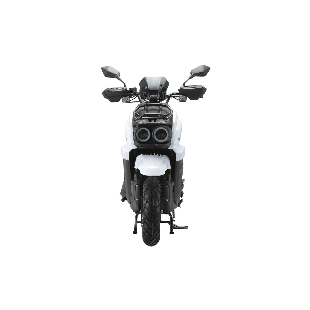 Free Shipping! X-PRO Tank 200 Moped Scooter with 12" Aluminum Wheels! Electric/Kick Start, LED Lights!