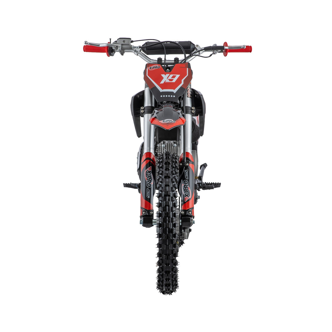 Free Shipping! X-PRO X9 125cc Dirt Bike with 4-Speed Manual Transmission, Kick Start, Big 17in/14in Tires! Zongshen Brand Engine!