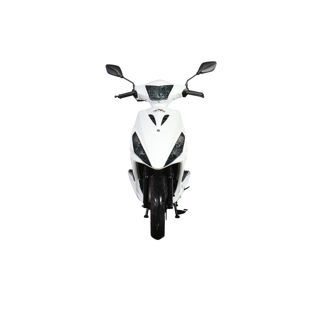 Free Shipping! X-PRO Bali 50cc Moped Scooter with 10" Wheels! Electric/Kick Start! Large LED Headlights!