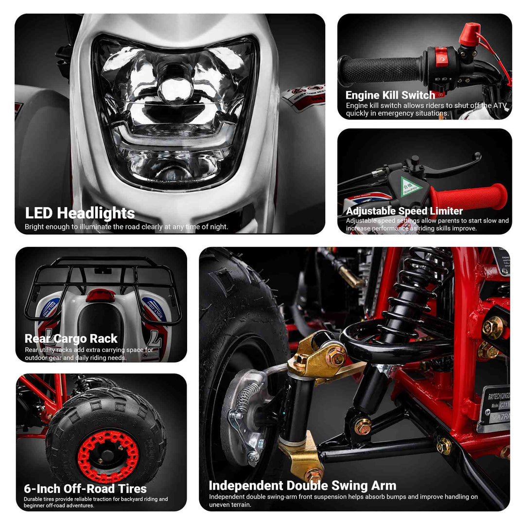 Free shipping! X-PRO 110cc  ATV with Automatic Transmission, with Remote Control! Rear Rack!