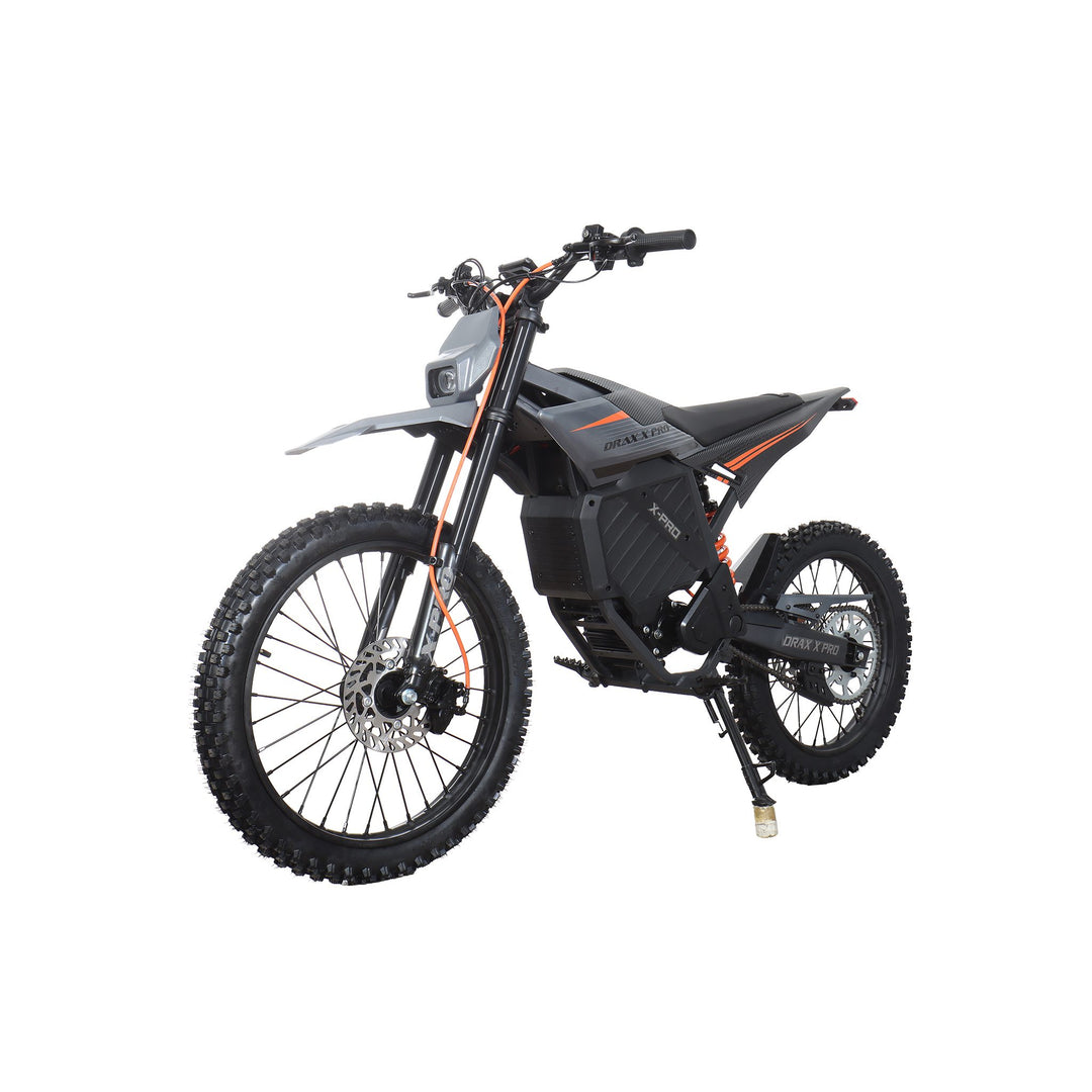 Free Shipping! X-PRO DRAX X PRO 6600W 72V/30AH Teens Adults Electric Dirt Bike with Front LED Light! 19"/17" Wheels!