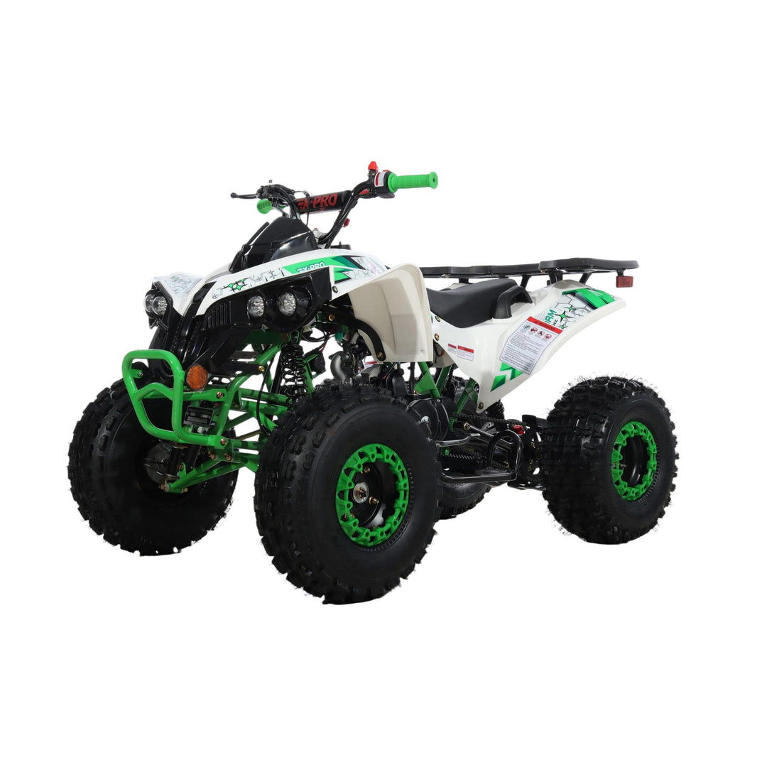 Free Shipping! X-PRO Storm 125cc ATV with Automatic Transmission w/Reverse, LED Headlights, Electric Start, Big 19in/18in Tires!
