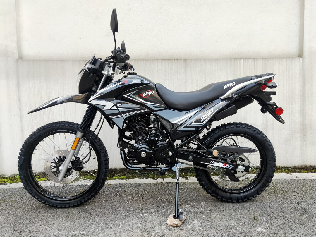 Free Shipping! X-PRO Hawk-X 250 DOT Street Legal Enduro Dirt Bike with Balance Shaft Engine and Full DOT Light! 21"/18" Wheels, Free Shipping!X-PRO Hawk-X 250 DOT Street Legal Enduro Dirt Bike with Balance Shaft Engine and Full DOT Light! 21"/18" Wheels