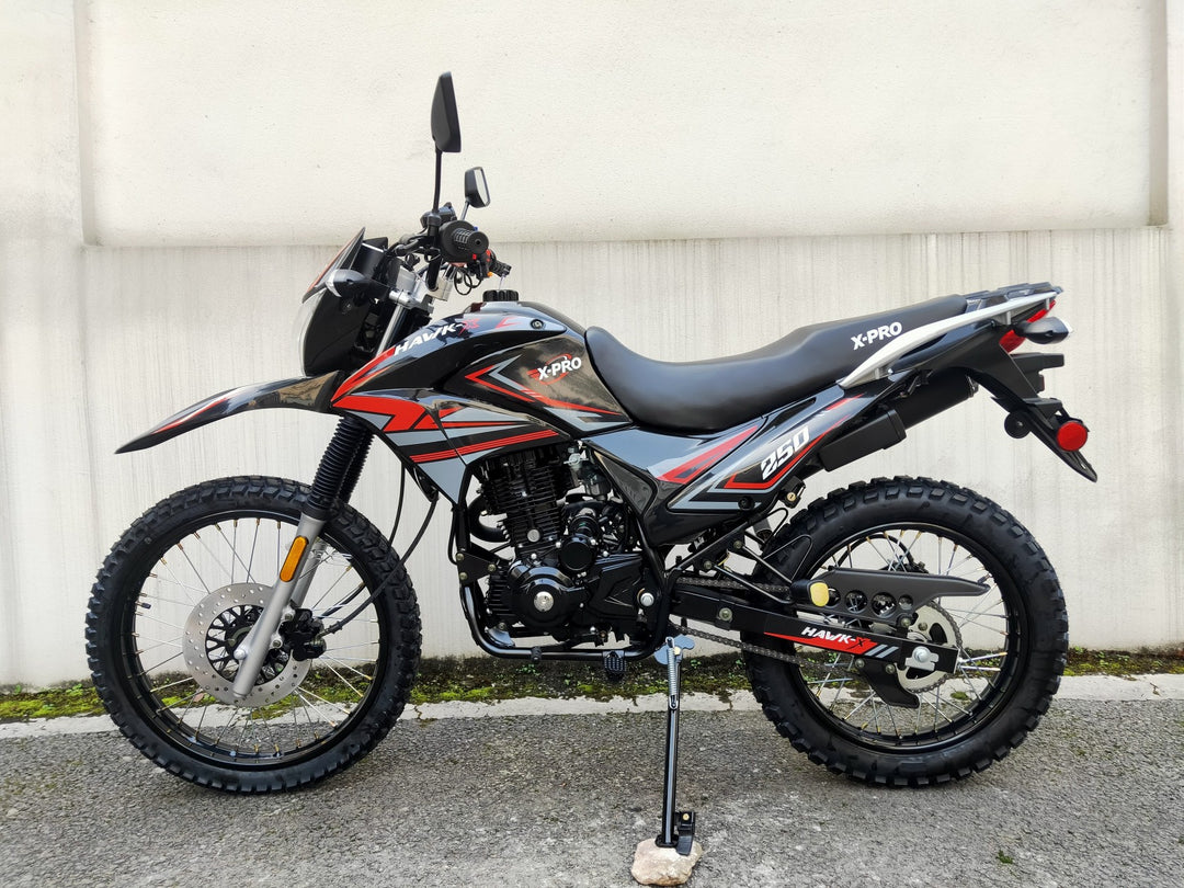 Free Shipping! X-PRO Hawk-X 250 DOT Street Legal Enduro Dirt Bike with Balance Shaft Engine and Full DOT Light! 21"/18" Wheels, Free Shipping!X-PRO Hawk-X 250 DOT Street Legal Enduro Dirt Bike with Balance Shaft Engine and Full DOT Light! 21"/18" Wheels