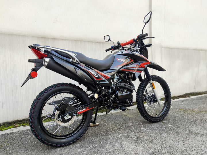 Free Shipping! X-PRO Hawk-X 250 DOT Street Legal Enduro Dirt Bike with Balance Shaft Engine and Full DOT Light! 21"/18" Wheels, Free Shipping!X-PRO Hawk-X 250 DOT Street Legal Enduro Dirt Bike with Balance Shaft Engine and Full DOT Light! 21"/18" Wheels