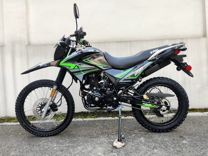 Free Shipping! X-PRO Hawk-X 250 DOT Street Legal Enduro Dirt Bike with Balance Shaft Engine and Full DOT Light! 21"/18" Wheels, Free Shipping!X-PRO Hawk-X 250 DOT Street Legal Enduro Dirt Bike with Balance Shaft Engine and Full DOT Light! 21"/18" Wheels
