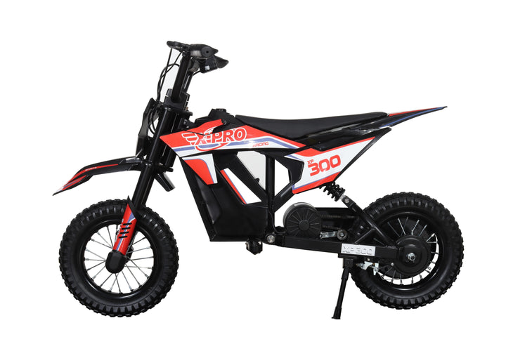 Free Shipping! X-PRO 300W 36V Electric Dirt Bike with Adjustable Speed! 12" Pneumatic Tires!