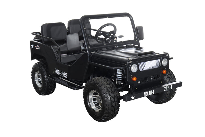 Free Shipping! X-PRO E-Ranger 3000W Peak Power 60V Electric Mini Jeep with Reverse and Disc Brake! LED Headlights, With Windshield and Spare Tire, Big 18" Aluminium Rim Wheels!