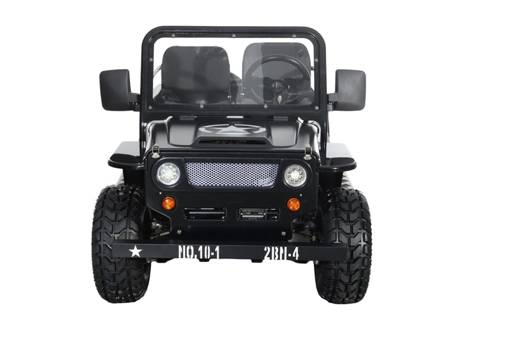 Free Shipping! X-PRO E-Ranger 3000W Peak Power 60V Electric Mini Jeep with Reverse and Disc Brake! LED Headlights, With Windshield and Spare Tire, Big 18" Aluminium Rim Wheels!