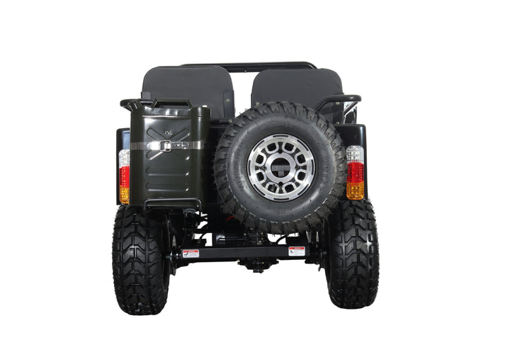 Free Shipping! X-PRO E-Ranger 3000W Peak Power 60V Electric Mini Jeep with Reverse and Disc Brake! LED Headlights, With Windshield and Spare Tire, Big 18" Aluminium Rim Wheels!