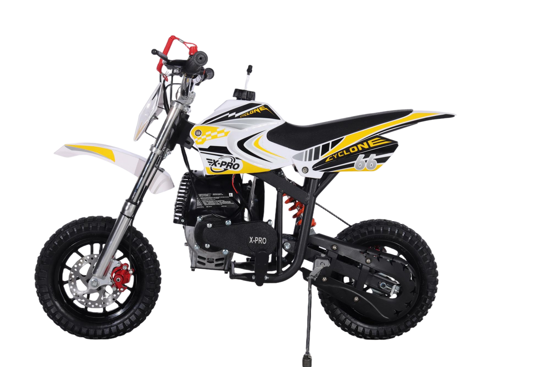 Free Shipping! X-PRO Cyclone 40cc Mini Dirt Bike With Hand Pull Start! Chain Drive, Disc Brakes!