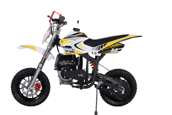 Free Shipping! X-PRO Cyclone 40cc Mini Dirt Bike With Hand Pull Start! Chain Drive, Disc Brakes!