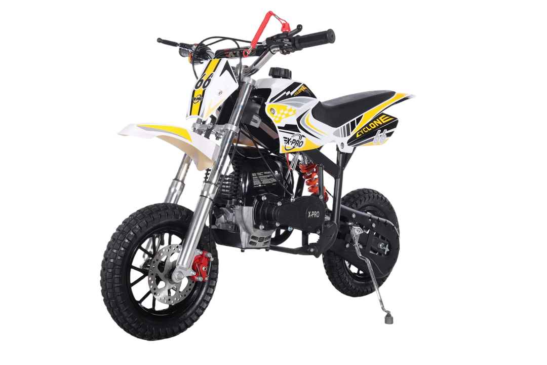 Free Shipping! X-PRO Cyclone 40cc Mini Dirt Bike With Hand Pull Start! Chain Drive, Disc Brakes!