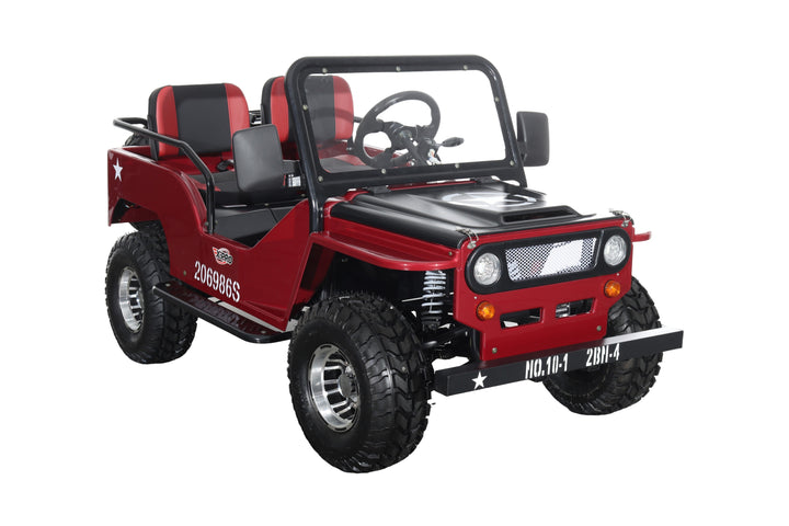 Free Shipping! X-PRO E-Ranger 3000W Peak Power 60V Electric Mini Jeep with Reverse and Disc Brake! LED Headlights, With Windshield and Spare Tire, Big 18" Aluminium Rim Wheels!