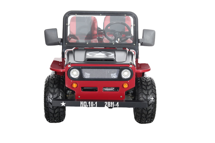 Free Shipping! X-PRO E-Ranger 3000W Peak Power 60V Electric Mini Jeep with Reverse and Disc Brake! LED Headlights, With Windshield and Spare Tire, Big 18" Aluminium Rim Wheels!