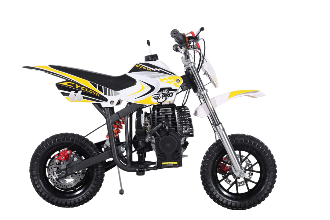 Free Shipping! X-PRO Cyclone 40cc Mini Dirt Bike With Hand Pull Start! Chain Drive, Disc Brakes!
