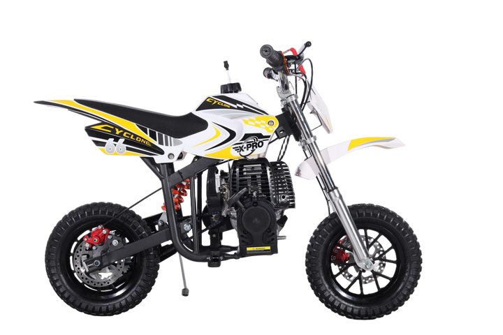 Free Shipping! X-PRO Cyclone 40cc Mini Dirt Bike With Hand Pull Start! Chain Drive, Disc Brakes!