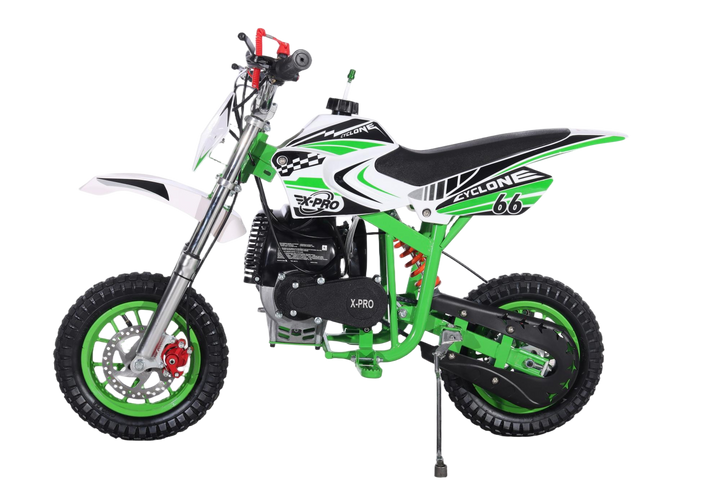 Free Shipping! X-PRO Cyclone 40cc Mini Dirt Bike With Hand Pull Start! Chain Drive, Disc Brakes!