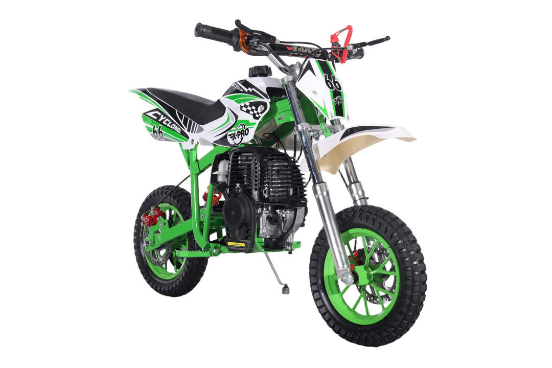 Free Shipping! X-PRO Cyclone 40cc Mini Dirt Bike With Hand Pull Start! Chain Drive, Disc Brakes!