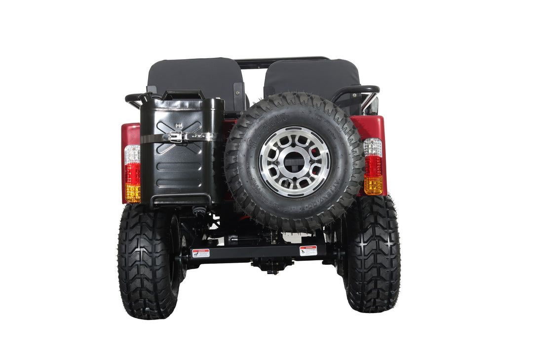 Free Shipping! X-PRO E-Ranger 3000W Peak Power 60V Electric Mini Jeep with Reverse and Disc Brake! LED Headlights, With Windshield and Spare Tire, Big 18" Aluminium Rim Wheels!