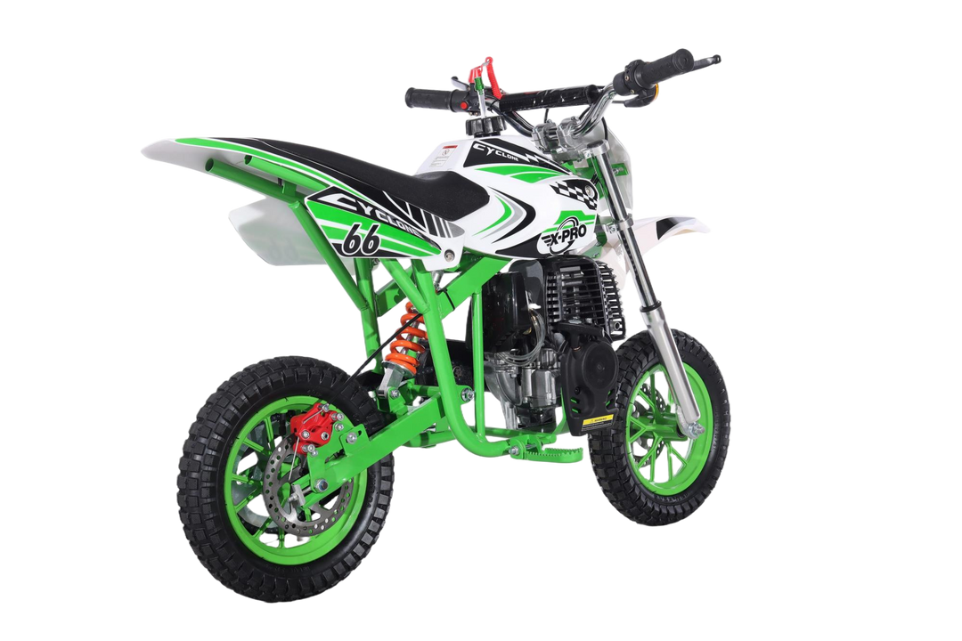 Free Shipping! X-PRO Cyclone 40cc Mini Dirt Bike With Hand Pull Start! Chain Drive, Disc Brakes!