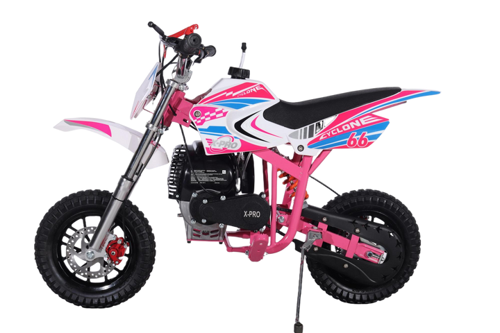 Free Shipping! X-PRO Cyclone 40cc Mini Dirt Bike With Hand Pull Start! Chain Drive, Disc Brakes!