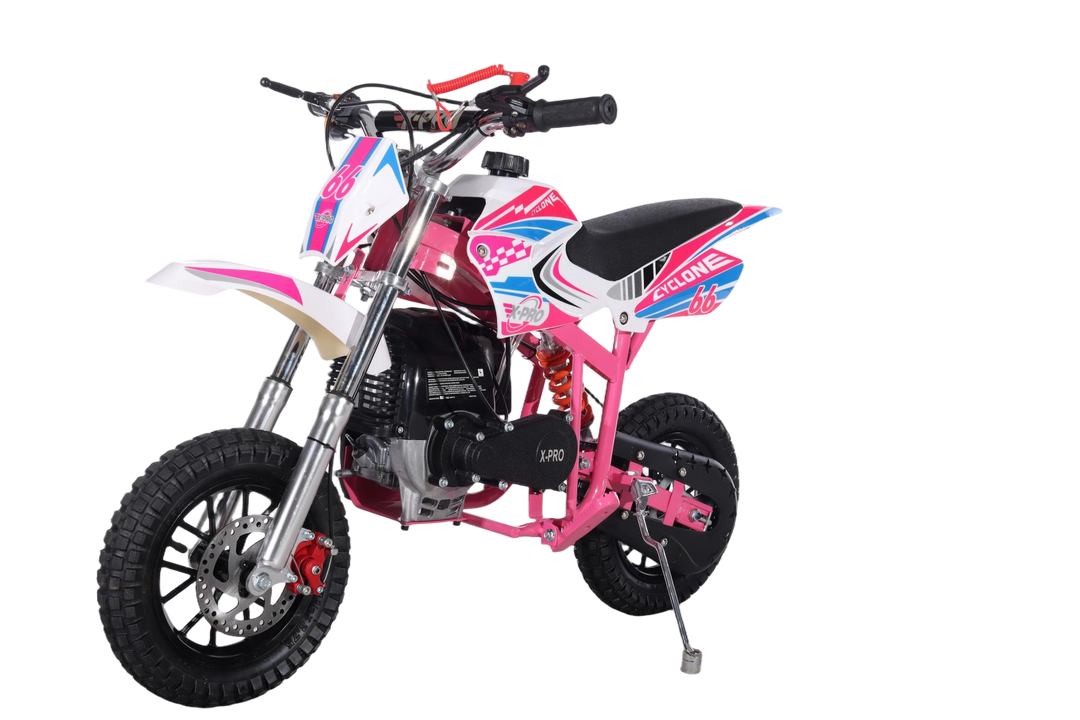 Free Shipping! X-PRO Cyclone 40cc Mini Dirt Bike With Hand Pull Start! Chain Drive, Disc Brakes!