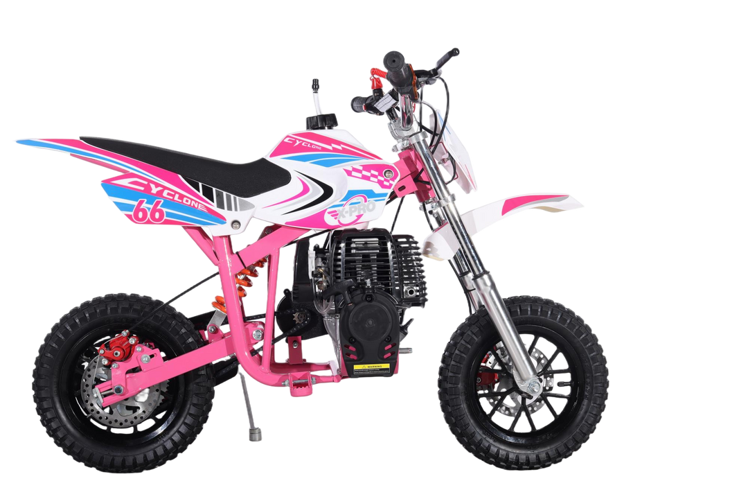 Free Shipping! X-PRO Cyclone 40cc Mini Dirt Bike With Hand Pull Start! Chain Drive, Disc Brakes!