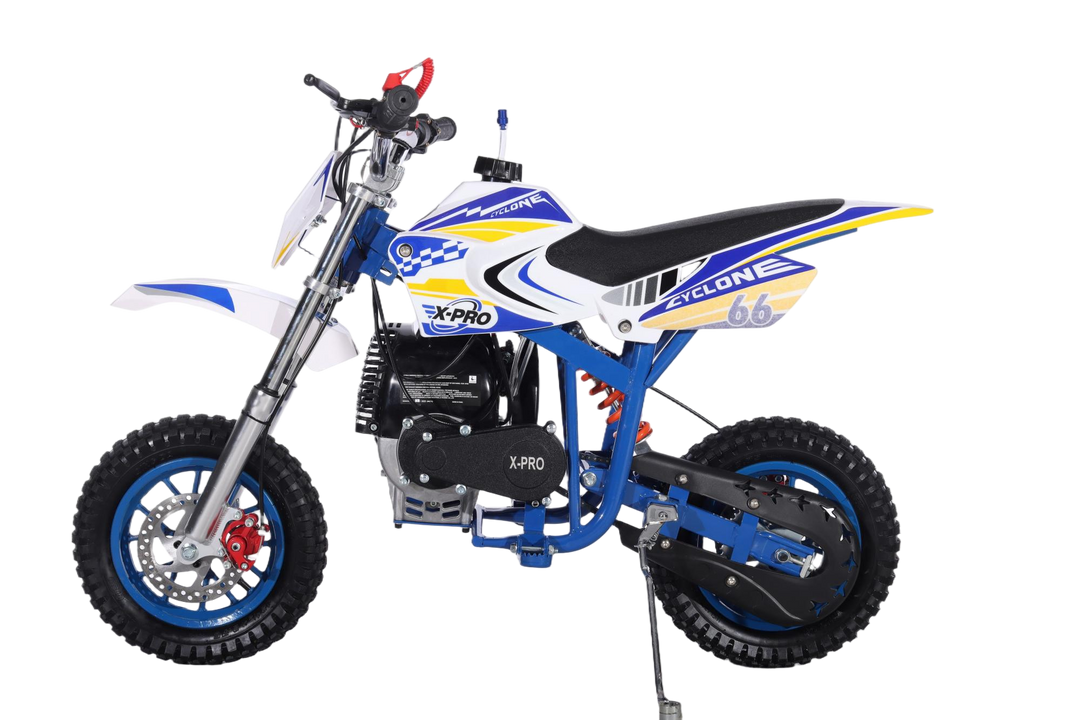 Free Shipping! X-PRO Cyclone 40cc Mini Dirt Bike With Hand Pull Start! Chain Drive, Disc Brakes!