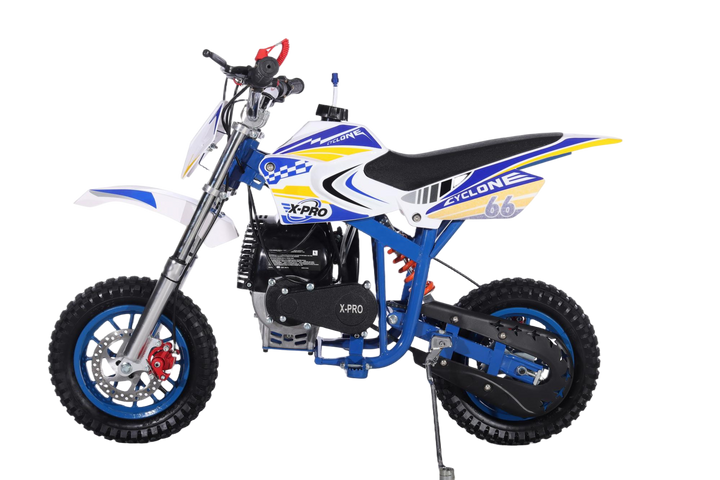 Free Shipping! X-PRO Cyclone 40cc Mini Dirt Bike With Hand Pull Start! Chain Drive, Disc Brakes!
