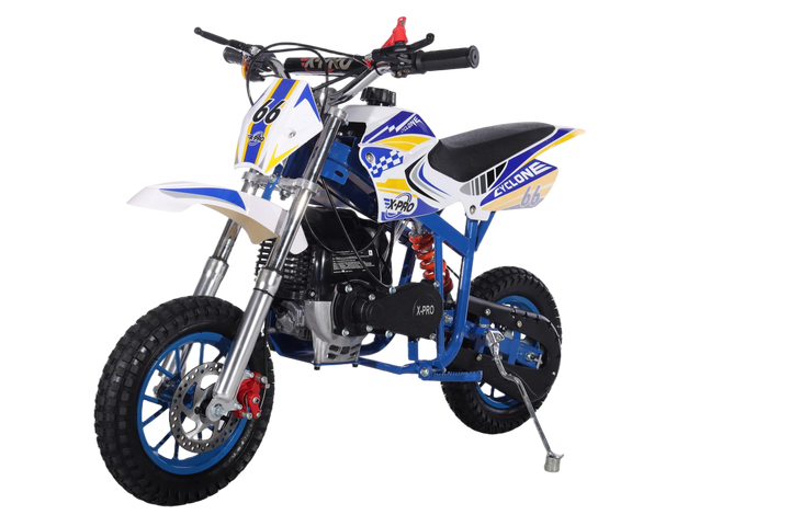 Free Shipping! X-PRO Cyclone 40cc Mini Dirt Bike With Hand Pull Start! Chain Drive, Disc Brakes!