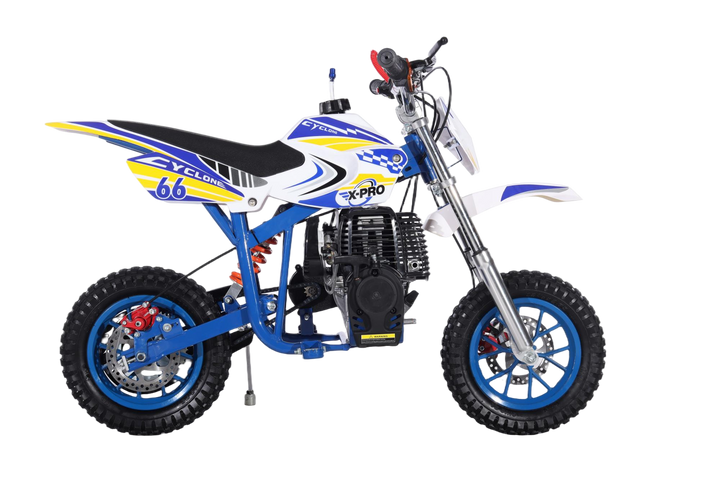 Free Shipping! X-PRO Cyclone 40cc Mini Dirt Bike With Hand Pull Start! Chain Drive, Disc Brakes!