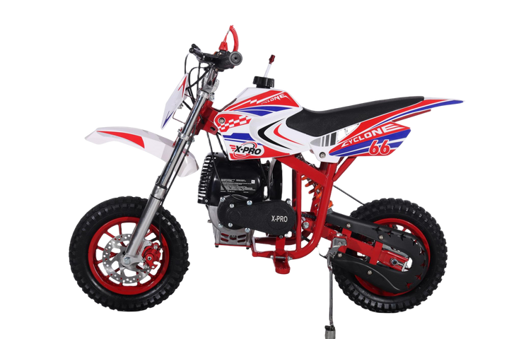 Free Shipping! X-PRO Cyclone 40cc Mini Dirt Bike With Hand Pull Start! Chain Drive, Disc Brakes!