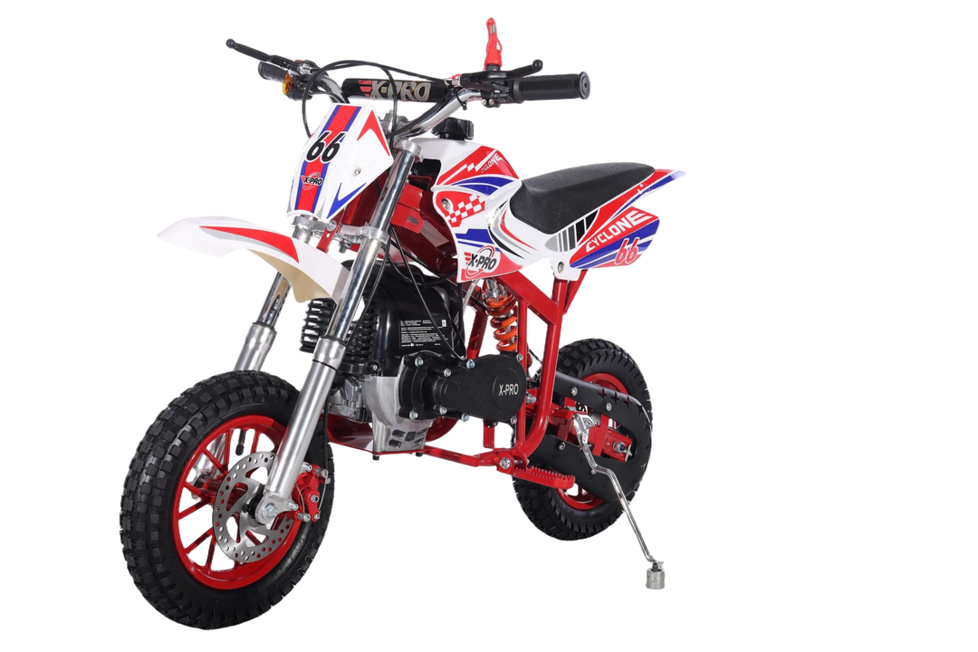 Free Shipping! X-PRO Cyclone 40cc Mini Dirt Bike With Hand Pull Start! Chain Drive, Disc Brakes!