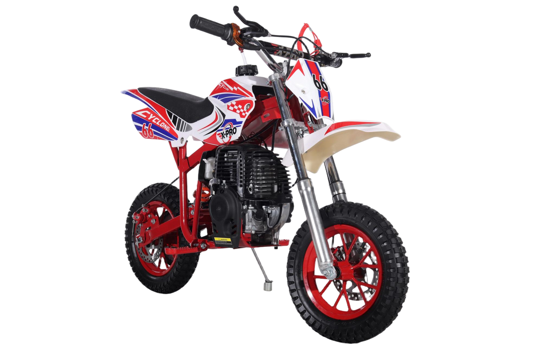 Free Shipping! X-PRO Cyclone 40cc Mini Dirt Bike With Hand Pull Start! Chain Drive, Disc Brakes!