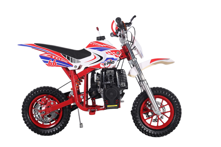 Free Shipping! X-PRO Cyclone 40cc Mini Dirt Bike With Hand Pull Start! Chain Drive, Disc Brakes!