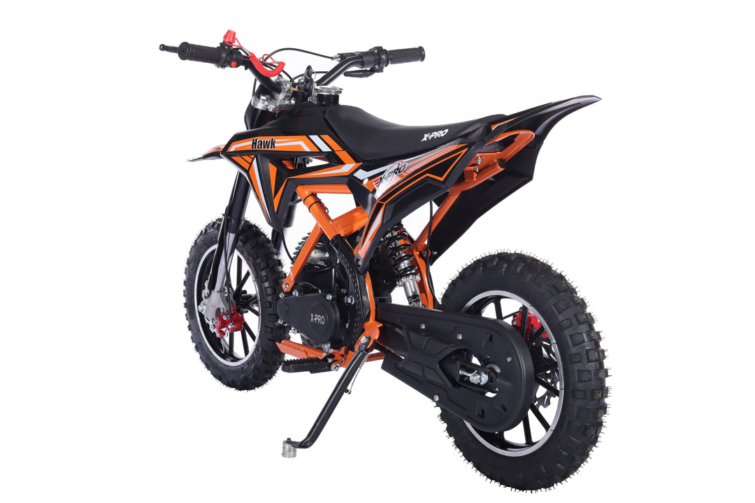 Free Shipping! X-PRO Hawk(New Decals) Mini Dirt Bike, Gas Power 4 Stroke Dirt Bike! 40CC Pull Start, 10in Wheels!